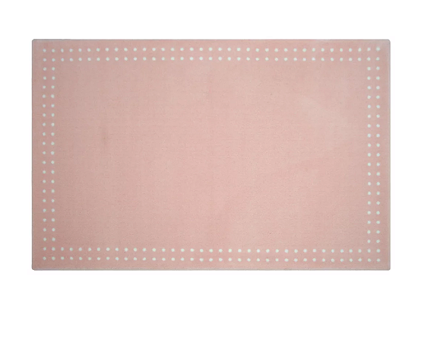 Tapete - Mini Poá Rosa - Quadrado