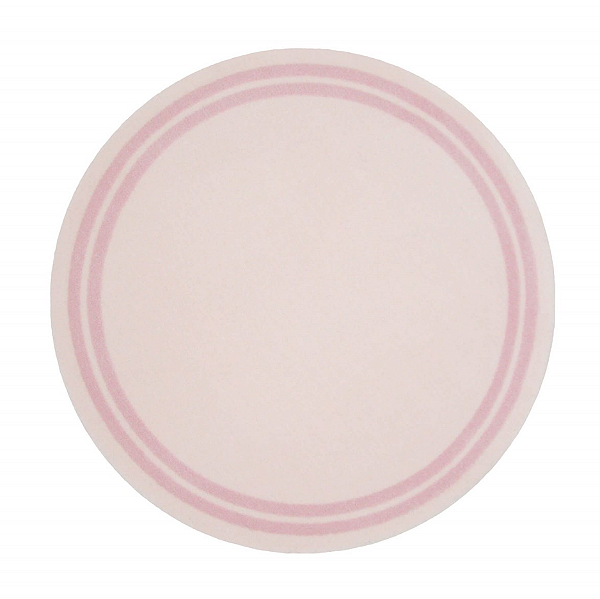 Tapete - Moldura Rosa - Redondo