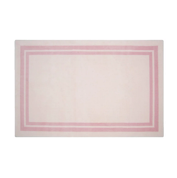 Tapete - Moldura Rosa - Quadrado