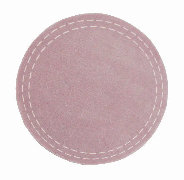 Tapete - Pesponto Rose - Redondo