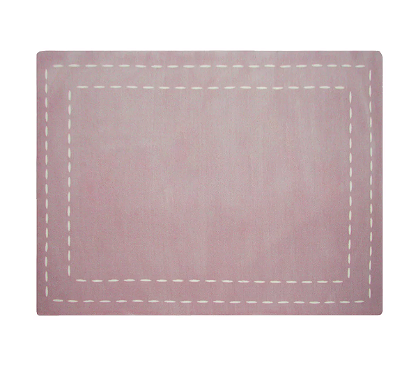 Tapete - Pesponto Rose - Quadrado
