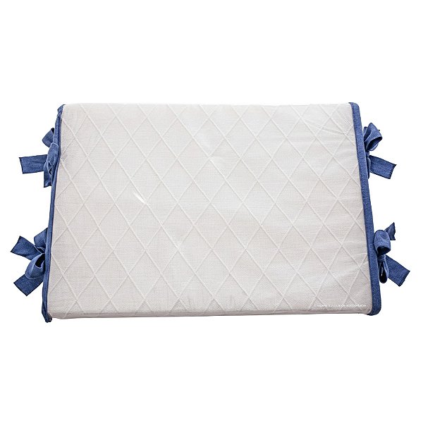 Trocador Reto - Tricot - Azul Marinho Fauna - prontaentrega