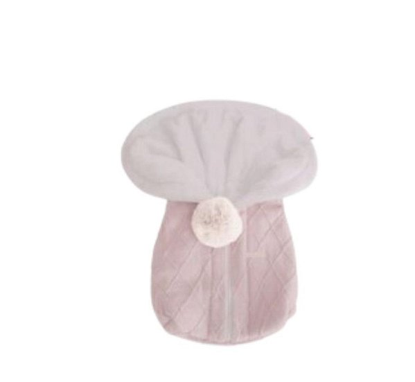 Saco De Dormir - Trico - Pelucia Alta - Rosa Pastel 003
