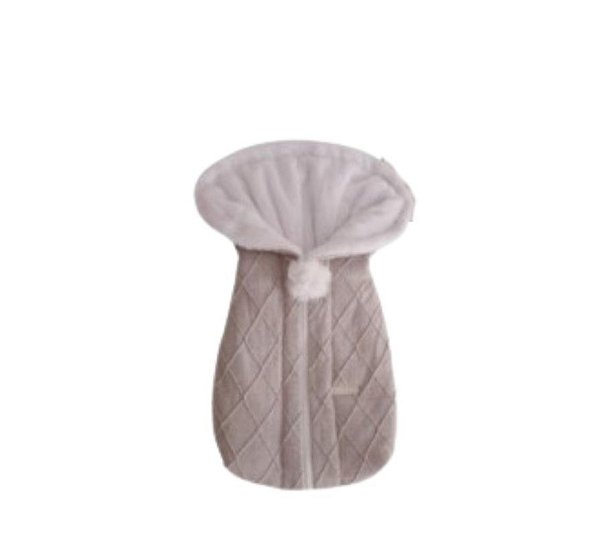 Saco De Dormir - Trico - Pelucia Alta - Cinza Claro 006