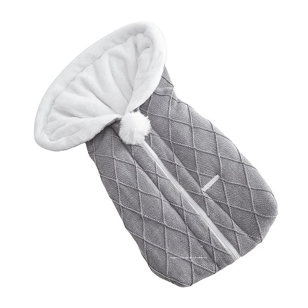 Saco De Dormir - Tricot - Com Pelúcia - Cinza M.Gris