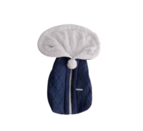 Saco De Dormir - Trico - Pelucia Alta - Azul Marinho 008