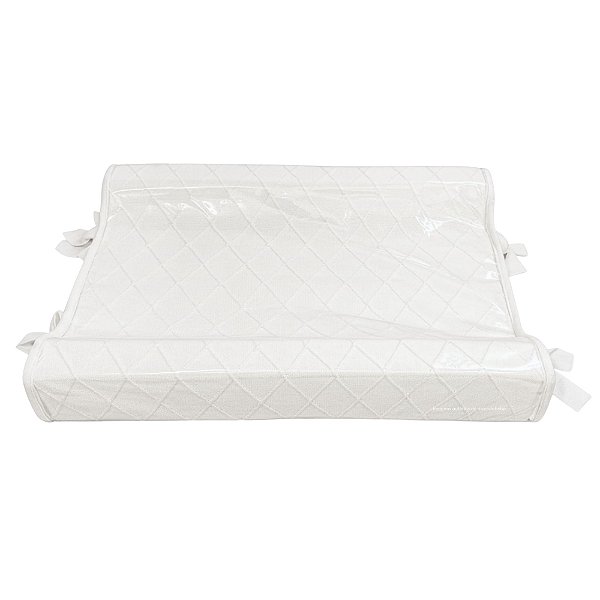 Trocador Anatômico - Tricot - Off White Natural - prontaentrega