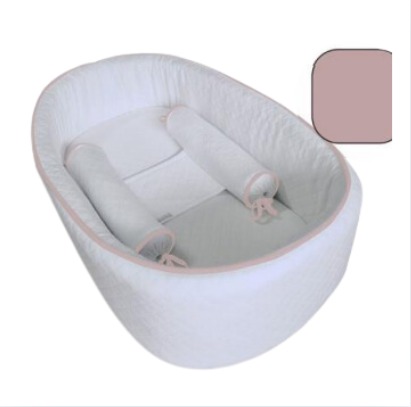 Ninho Puro amor + Com Laterais Altas + Segura bebê Pettenatti - Rose 004 - prontaentrega