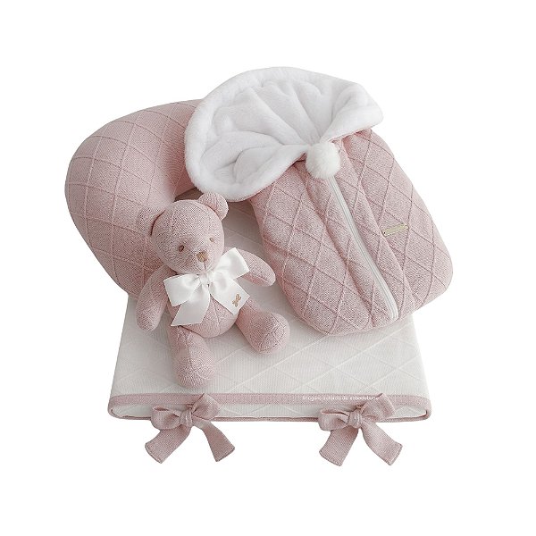 Kit Primeiros Momentos - 4 Peças - Rosa Pastel