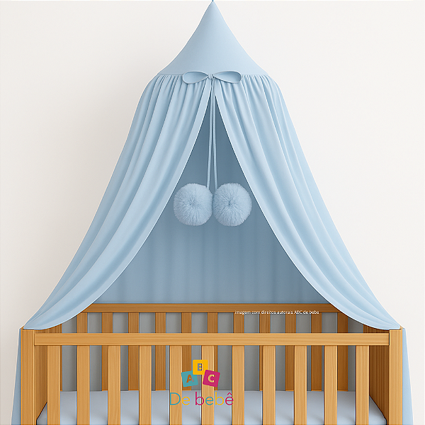 Dossel Tenda Mosquiteiro - Azul Bebê Claro