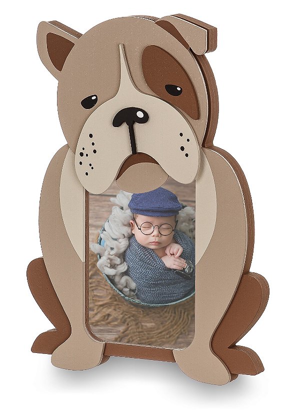 Porta-Retrato Bulldog Decorativo - Au Au - 109074