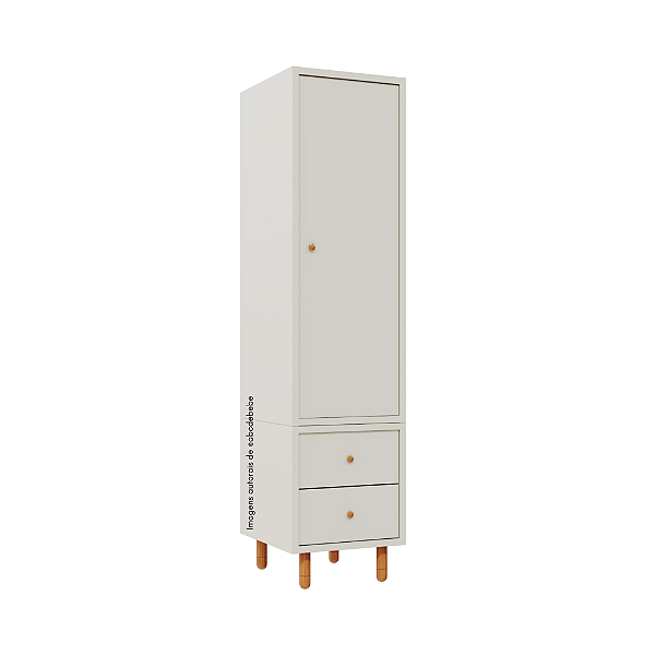 Armário Modular 1 Porta -  Pés Joy - Areia