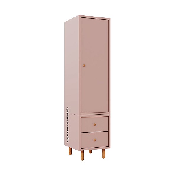 Armário Modular 1 Porta -  Pés Joy - Rose