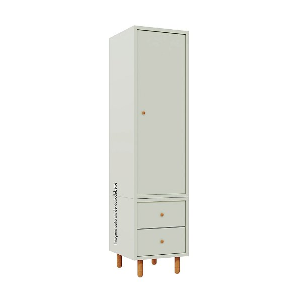 Armário Modular 1 Porta -  Pés Joy - Verde Old
