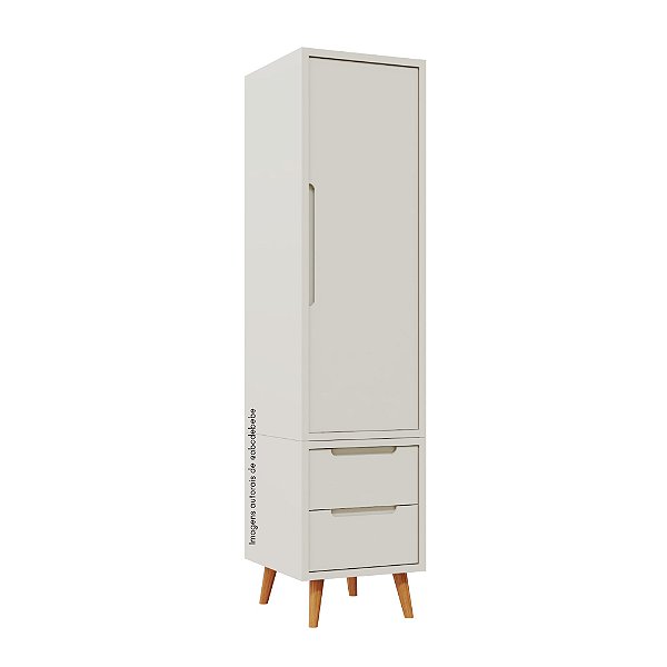 Armário Modular 1 Porta -  Pés Sonhos - Areia
