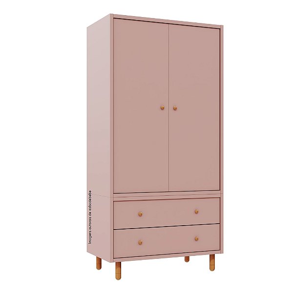 Armário Modular 2 Portas -  Pés Joy - Rose