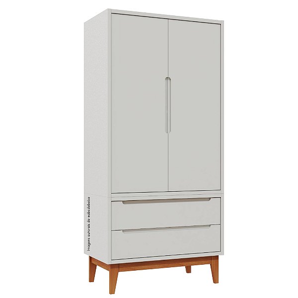 Armário Modular 2 Portas -  Pés Bo - Branco