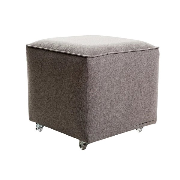 Puff Gama - Linho Cinza - Tecido 360C