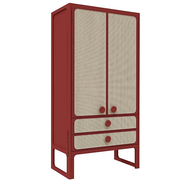 Armário Skandi - 2 Portas - Páprica
