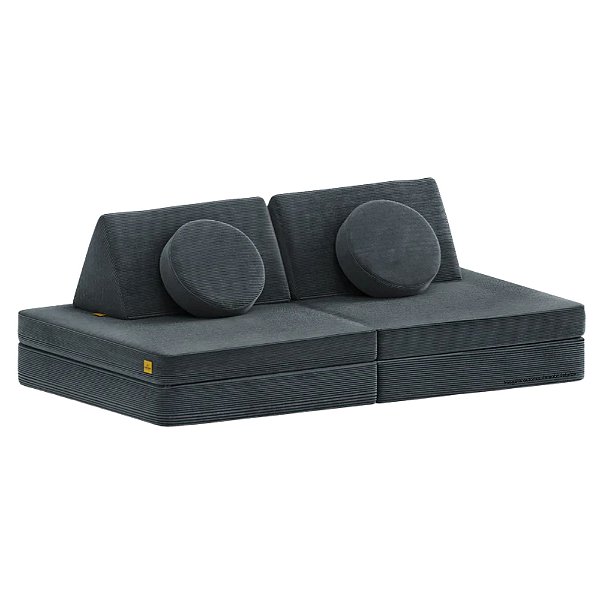 Sofá de Brincar - Cotelê - Cinza