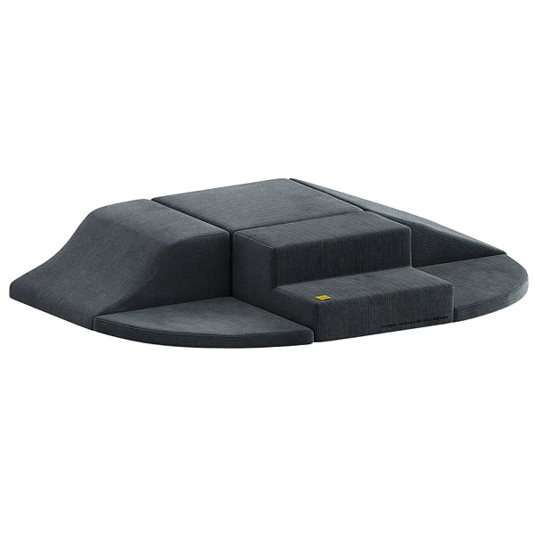 Play Baby - 6 Módulos - Cotelê - Cinza