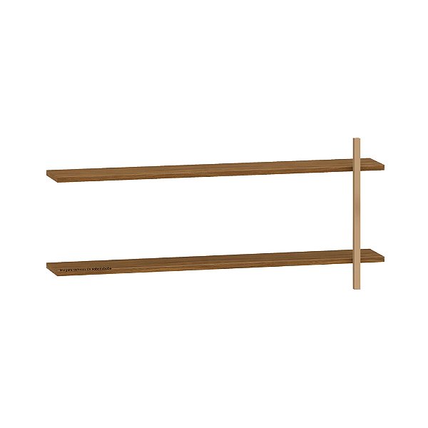 Prateleira De Parede Paglia - Nogueira/Louro Freijó