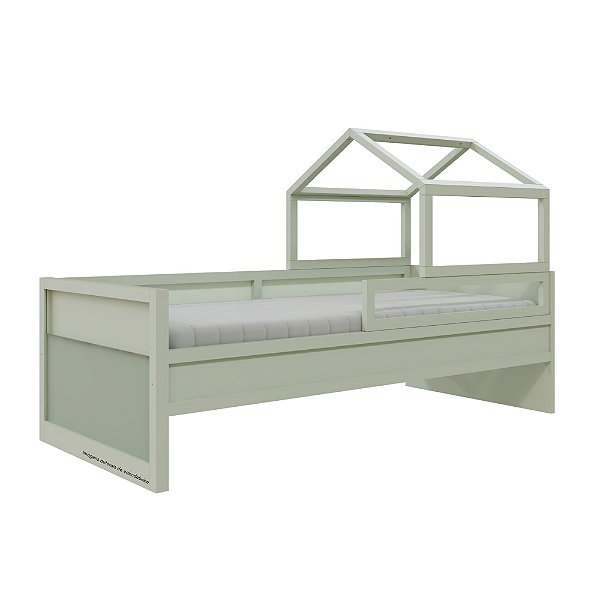 Cama Papaya - Com Casinha - Verde Old