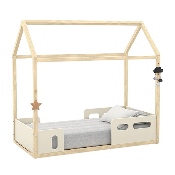 Mini Cama Liv - Off White / Natural - 51466
