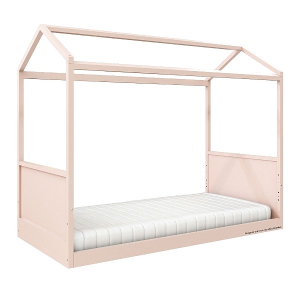 Cama Link Plus - Com Casinha - Com Ou Sem Auxiliar - Rosa Old
