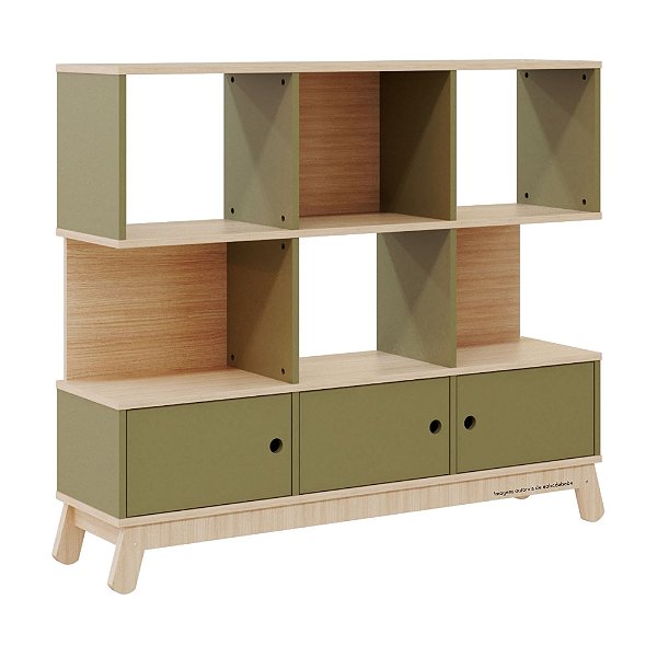 Estante Organizadora Papaya - Carvalho / Cacto