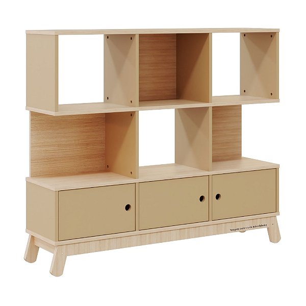 Estante Organizadora Papaya - Carvalho / Capuccino