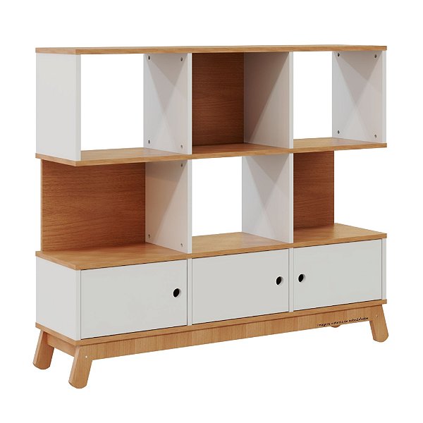 Estante Organizadora Papaya - Jequitibá / Branco