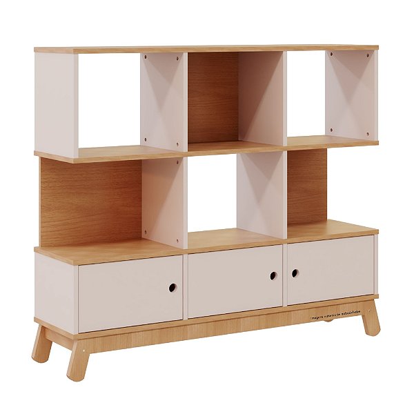 Estante Organizadora Papaya - Jequitibá / Rosa Old