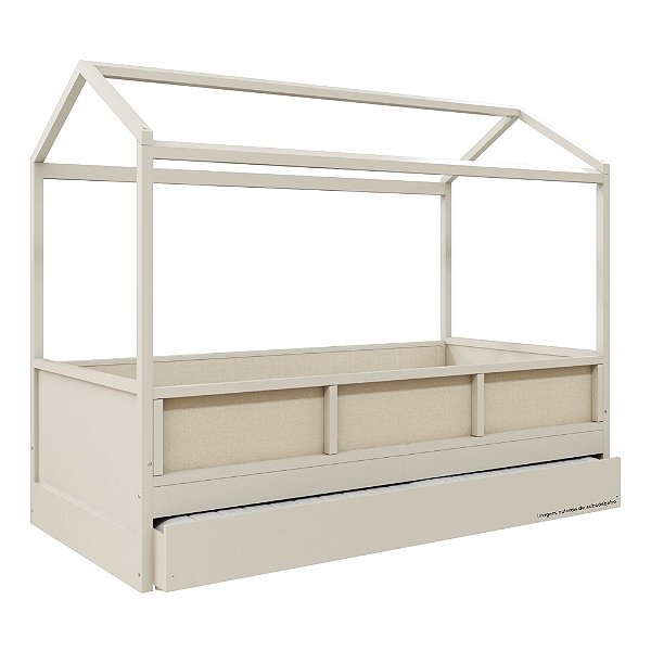 Cama Link Plus Palha - Com Casinha - Completa - Areia