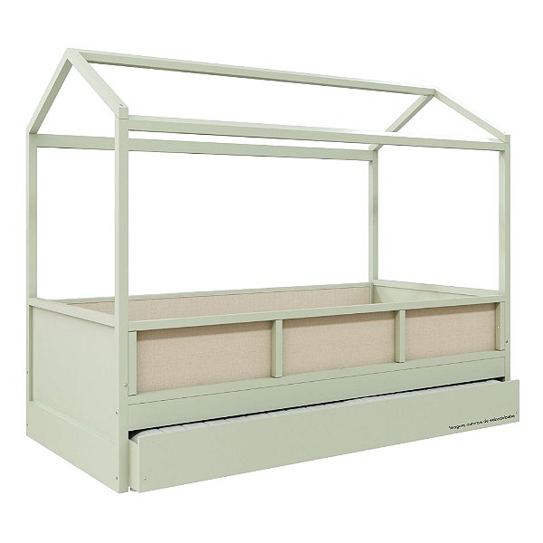 Cama Link Plus Palha - Com Casinha - Completa - Verde Old