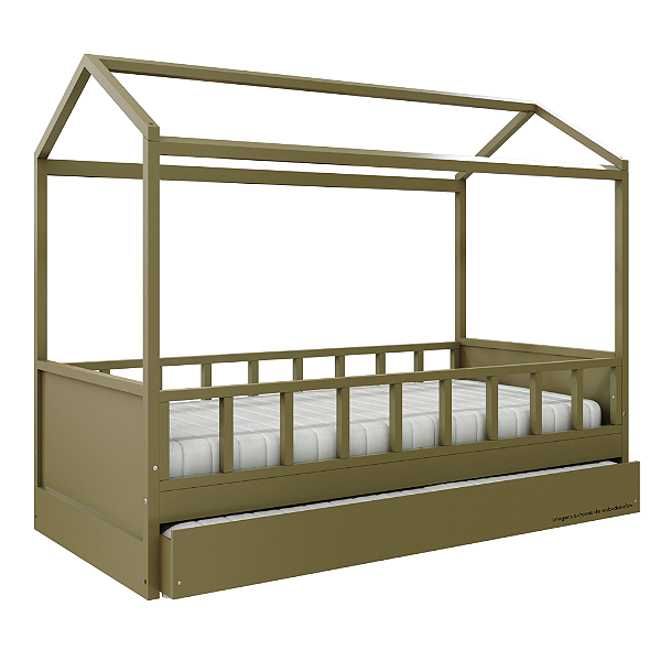 Cama Link Plus Palitada - Com Casinha - Completa - Cacto