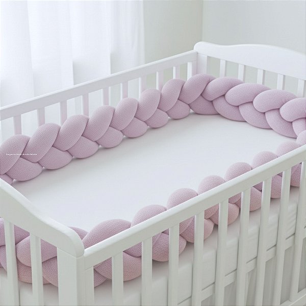 Trança Para Berço - Tricot - Lilás Depeche