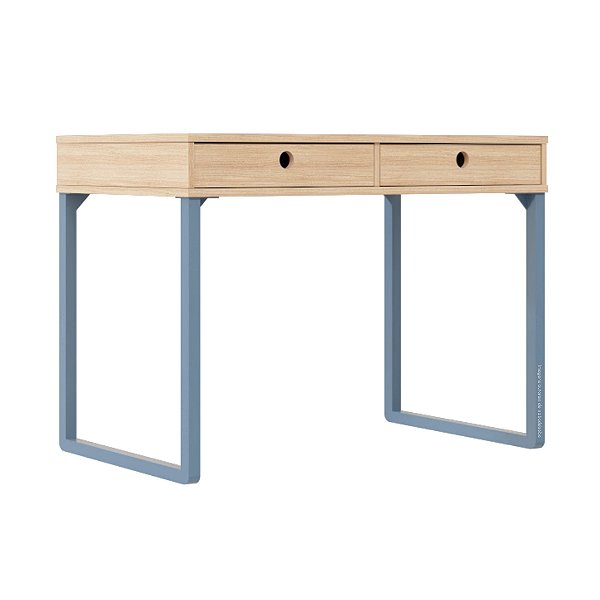 Escrivaninha Tupi - Com Ou Sem Acessórios - Azul Sereno