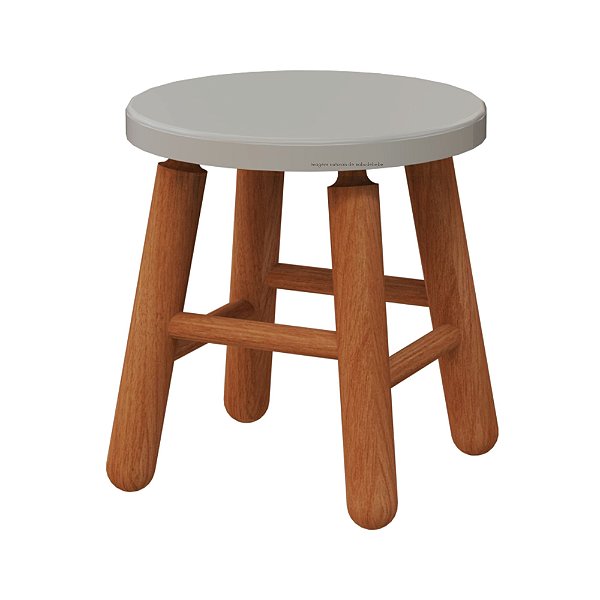 Banquinho Infantil Link - Cinza