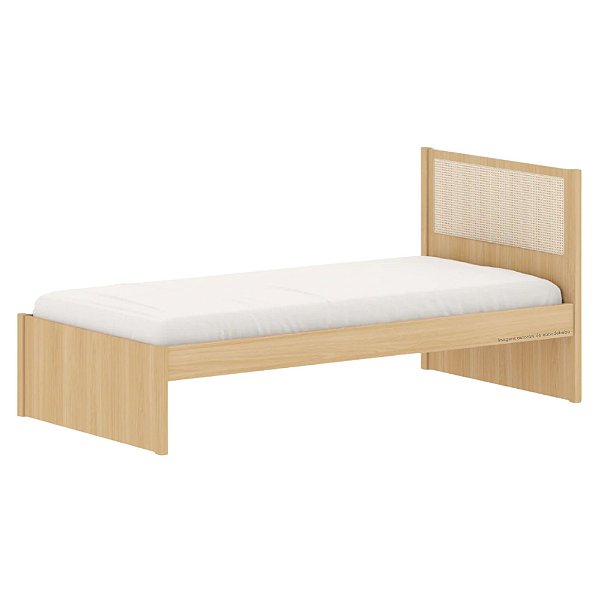 Cama Infantil Solteiro Indy - Com Ou Sem Auxiliar - Carvalho Malva