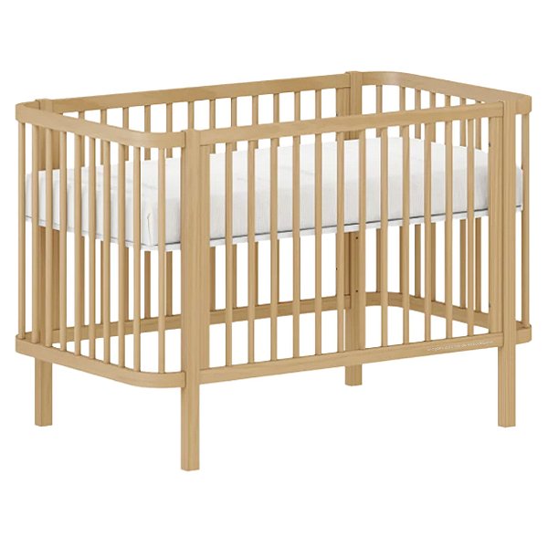 Berço Kurve - 2 Em 1 - Carvalho Malva