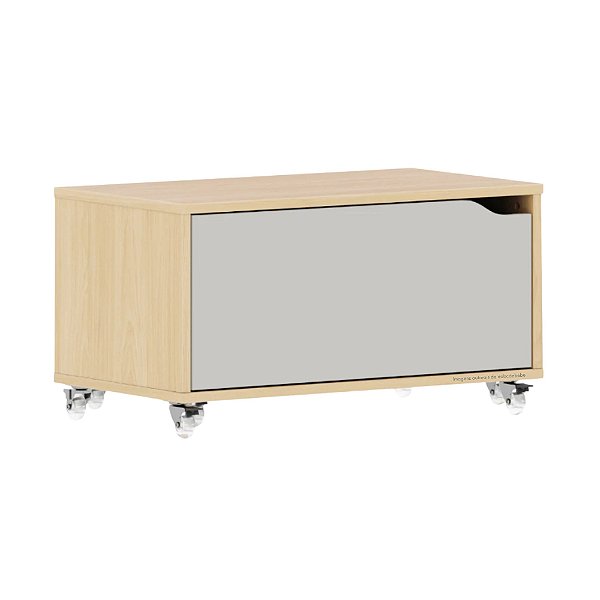 Baú Com Gaveta - Cinza