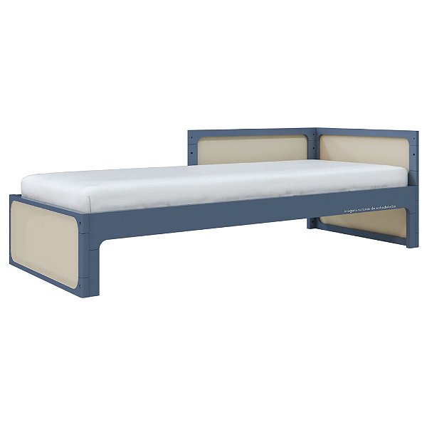 Cama Infantil Skandi - Com 1 Cabeceira e 1 Meia Grade - Anis