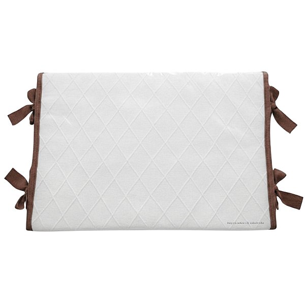 Trocador Reto - Tricot - Marrom Atol