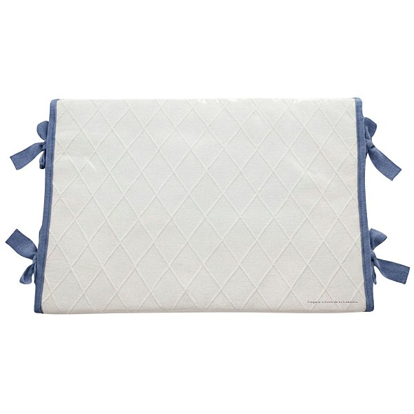 Trocador Reto - Tricot - Azul Tirreno