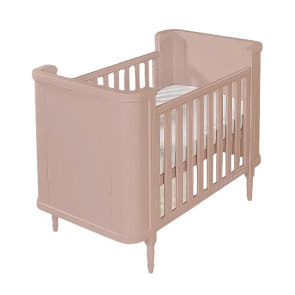 Berço Toy 2 em 1 - Rosa Soft