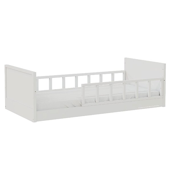 Cama Infantil Link - Com 1 Grade E Meia Palitada - Branco