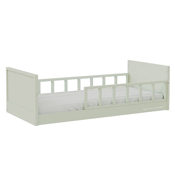Cama Infantil Link - Com 1 Grade E Meia Palitada - Verde Old