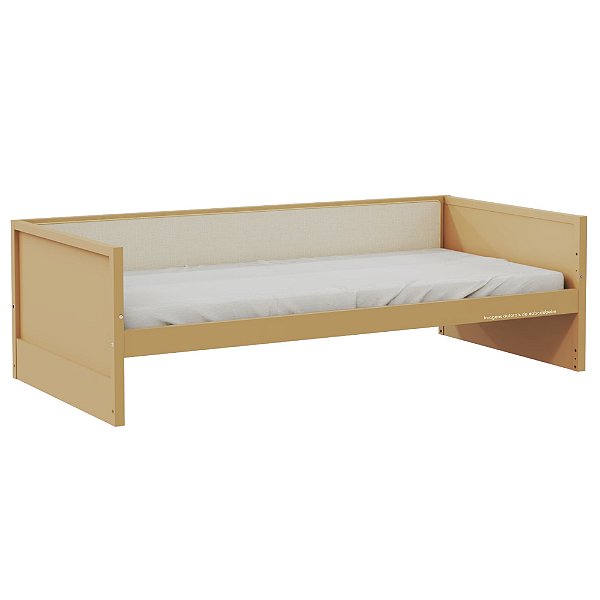 Cama Sofá Infantil Link - 1 Grade Em Palha Natural - Capuccino