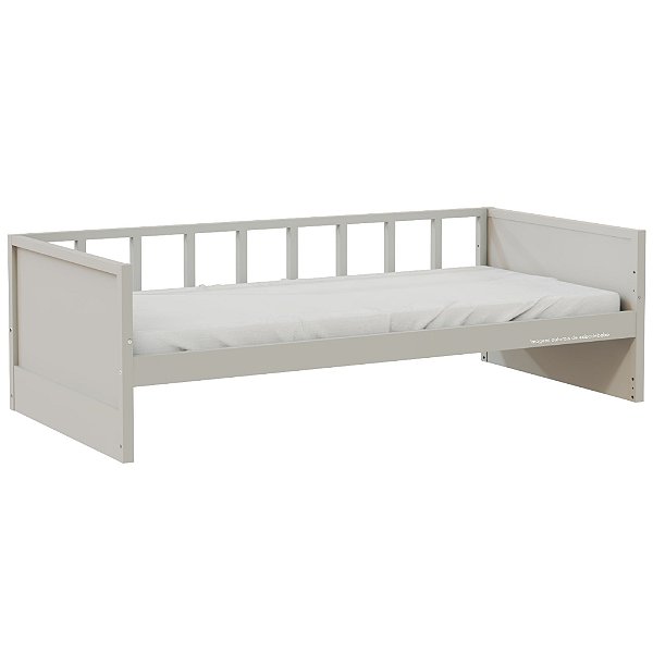 Cama Sofá Infantil Link - 1 Grade Palitada - Cinza